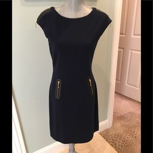 Navy knit Body Conscious Dress by Eliza J